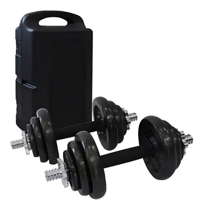 Kit 2 Mancuernas 12 Discos de 20 Kilos