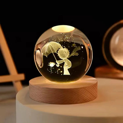 Lampara Esfera de Cristal